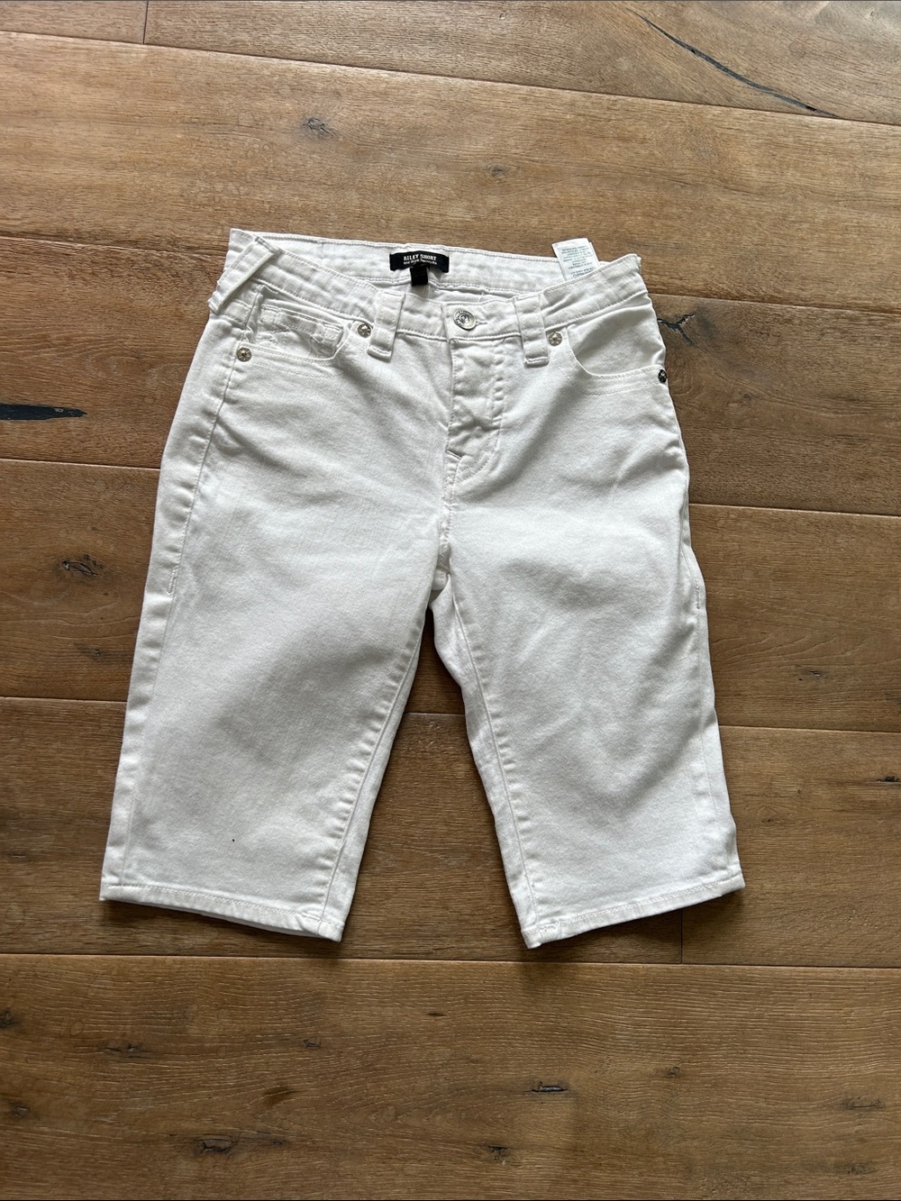 True Religion Off-White Bermuda Shorts